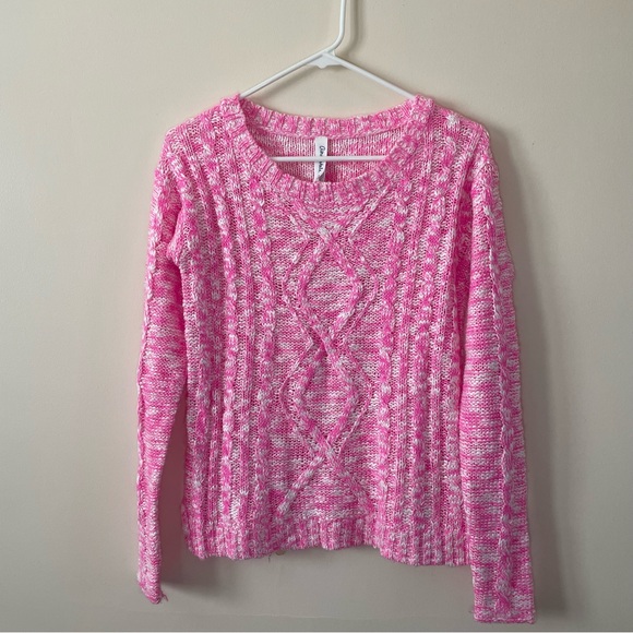 Aeropostale Women’s Cotton Candy Pink Knit Pullover Sweater - Picture 7 of 7